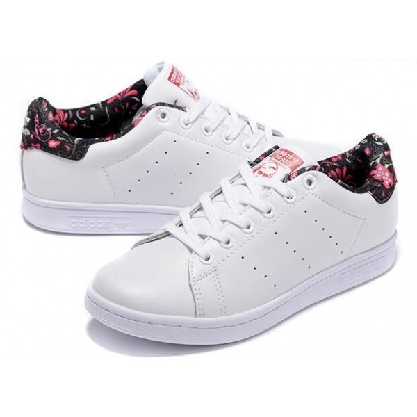 stan smith femme noir fleur
