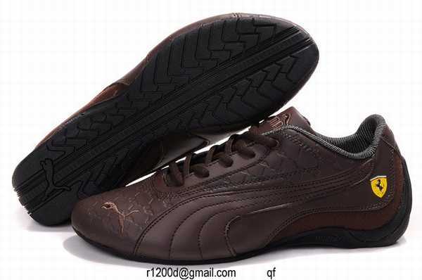 puma chaussure marron