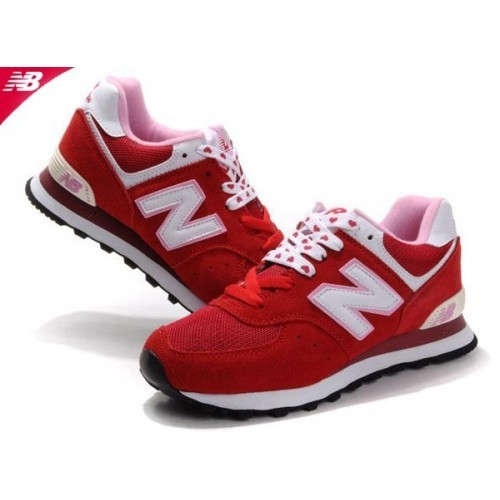 new balance 574 femme rouge